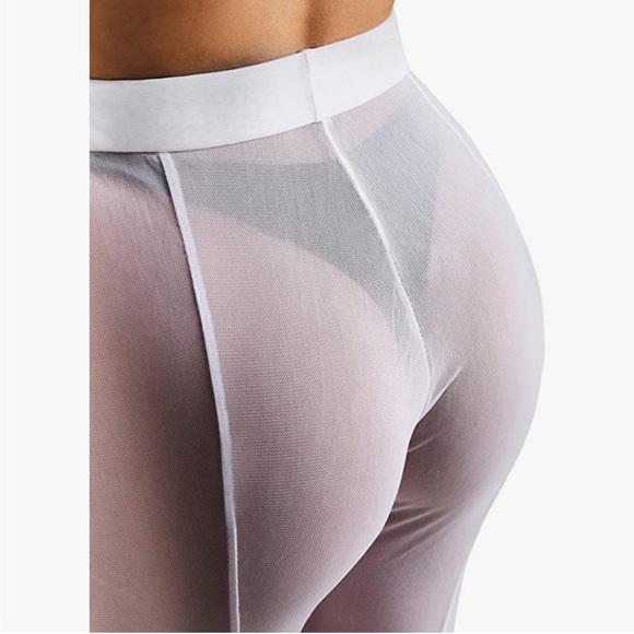 Size L | New Sofsy Mesh Swimsuit Cover-Up Pants - Picture 4 of 6